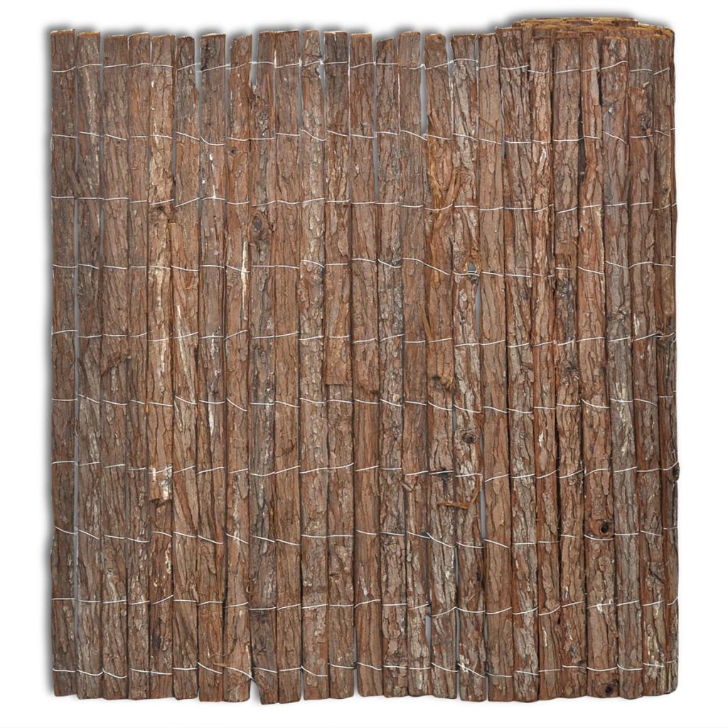 Vidaxl Clôture En Écorce 400x100cm Bordure Jardin Panneau De Clôture De Jardin 141604