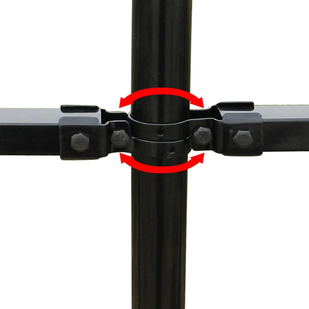 Vidaxl Cloture Ornementale De Securite En Acier Noir 120 Cm