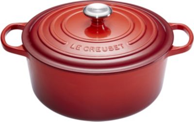 Le Creuset - Cocotte En Fonte Ronde Signature Rouge Cerise 28 Cm