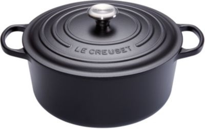 Cocotte - Le Creuset - Signature - 28 Cm - Fonte - Noire Mate - Tous Feux