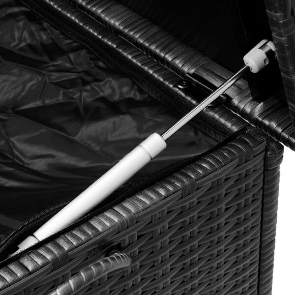 Coffre De Rangement Stockage Noir 122x56...