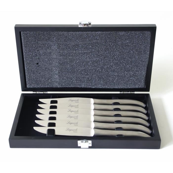 Pradel Excellence Coffret Laguiole Pradel 6 Couteaux Forges 11cm Elegants Et Micro-dentes