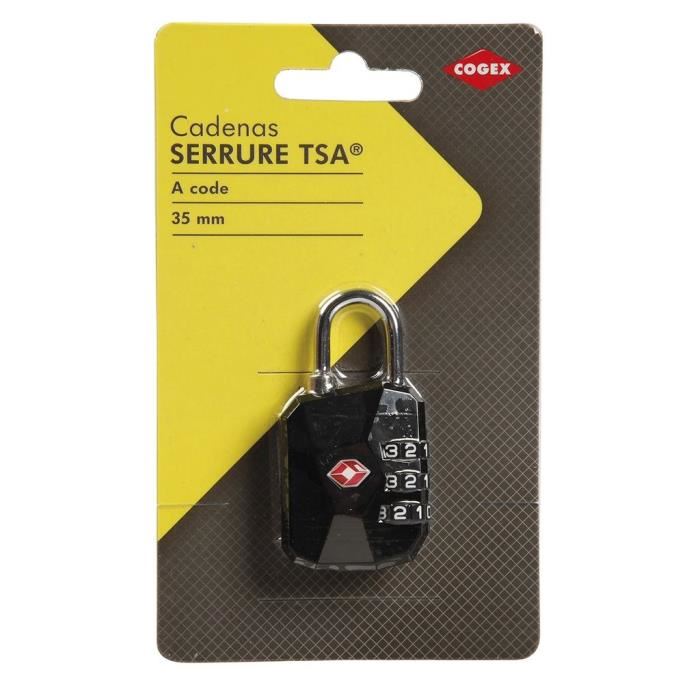 COGEX Cadenas TSA a codes 35 mm