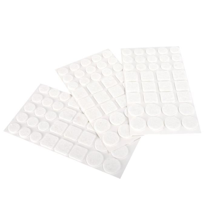 Cogex 81567 Patin Adhesif 105 Pieces Blanc 