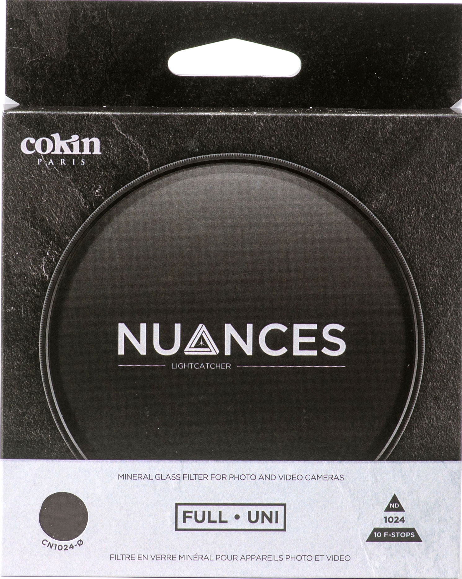 COKIN Filtre Nuances ND1024 D62mm