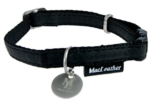 Collier Mac Leather Noir Tour De Cou 27/...