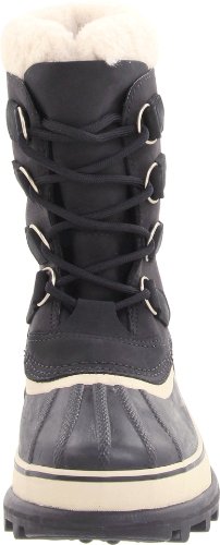 Sorel - Apres-skis Chauds Et Impermeables - Caribou Black/stone Pour Femme En Cuir - Taille 40 - Noir