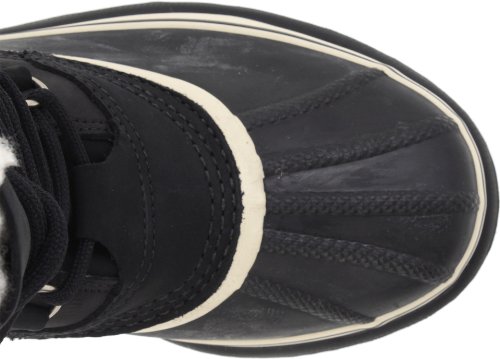 Sorel - Apres-skis Chauds Et Impermeables - Caribou Black/stone Pour Femme En Cuir - Taille 40 - Noir