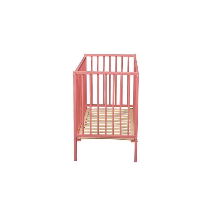 Lit Bebe Remi 60 X 120 Cm - Laque Rose