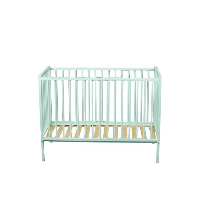 Lit Bebe Remi 70 X 140 Cm - Laque Vert Menthe
