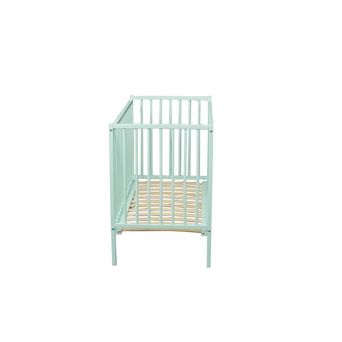 Lit Bebe Remi 70 X 140 Cm - Laque Vert Menthe