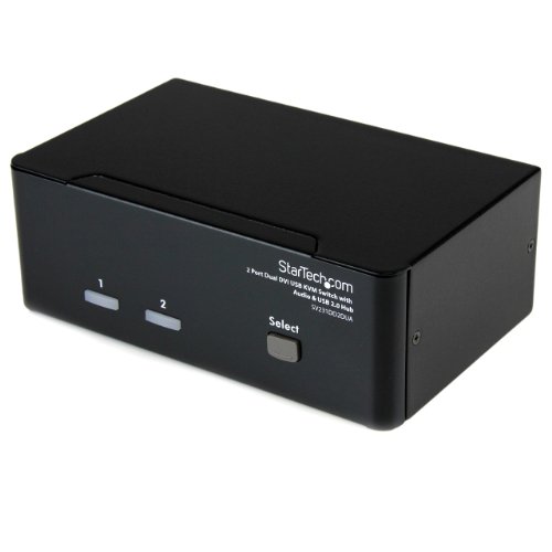 Commutateur Kvm Usb Et Double Dvi A 2 P ...