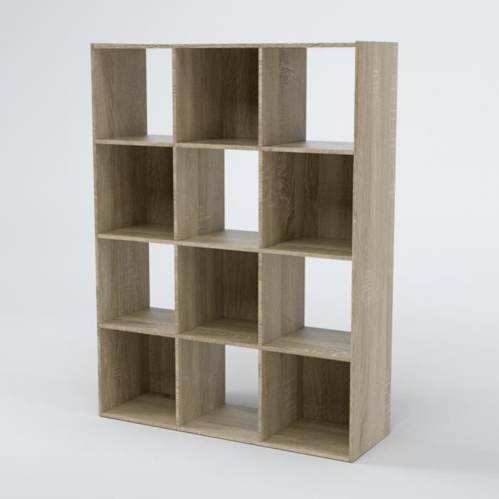 COMPO Meuble de rangement contemporain decor chene - L 92 cm