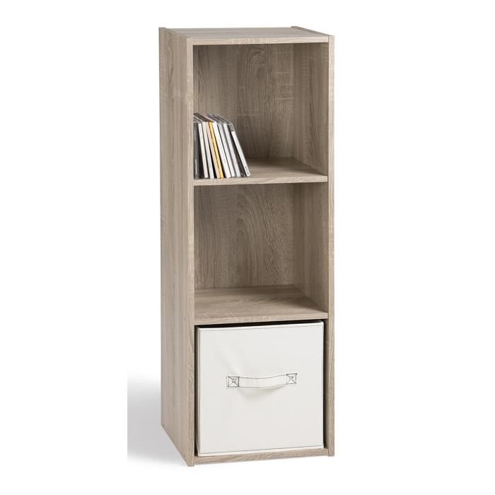 Compo Meuble De Rangement Contemporain Decor Chene L 31 Cm