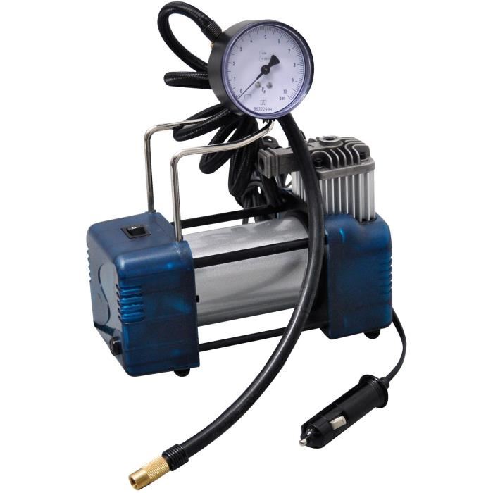 Compresseur avec manometre homologue 12V  7 bars