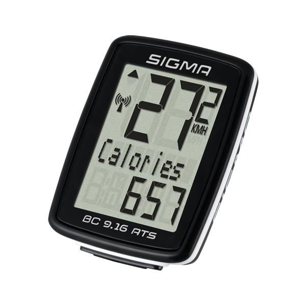 Compteur De Velo Sigma Bc 916 Ats Noir Fonctions De Vitesse Et De Calories Brulees