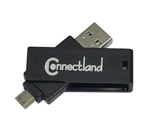 Lecteur De Cartes Micro Sd Et Micro Sdxc Pour Smartphone Otg 808-bk Connectland - Noir