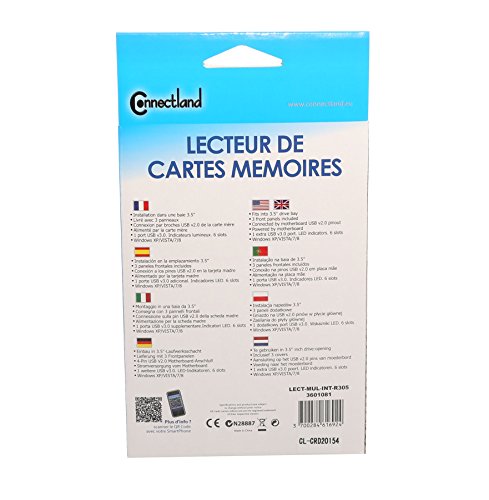 Lecteur De Cartes Memoires 3.5''+ 1 Port Usb V3.0 Connectland