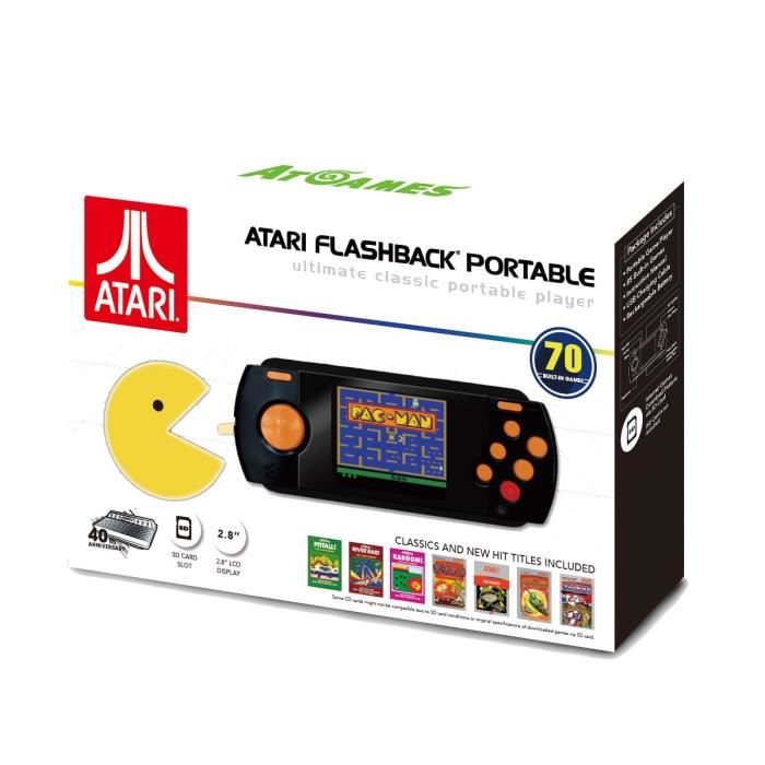 Console Portable - Atari - Flashback Pac Man Edition - Noir - Multi-plateforme - 2 Accessoires