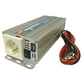 Convertisseur De Tension Htc Technic 24v220 V 600 W Prise Usb 2a Avec Cables Batterie