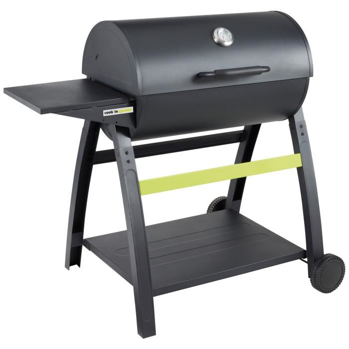 Cookin Garden Barbecue Charbon De Bois Tonino 70 L 123 X L 74 X H 1045cm Surface De Cuisson L 68 X L 415cm Noir