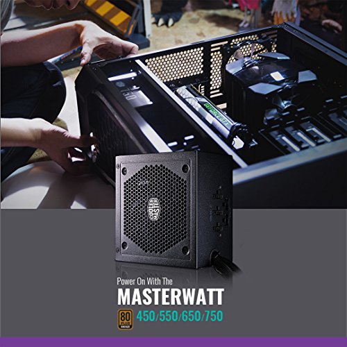 Cooler Master MasterWatt 650 - Alimentation electrique (interne) - ATX12V 2.4 - 80 PLUS Bronze - CA 100-240 V - 650 Watt - PFC active - Europe