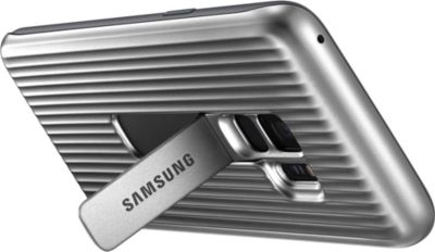 Samsung Coque Renforcee Stand S9 - Argent
