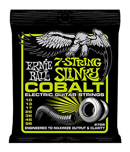 Ernie Ball 2728 - Jeu De 7 Cordes Electriques - Slinky Cobalt - Regular Slinky 10-56