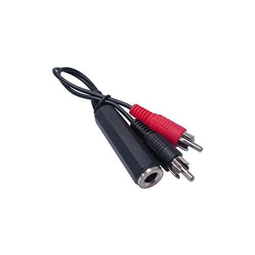 Connectique Audio-video Generique Cordon Jack 6,35 F Vers 2 Rca M -  0.1m