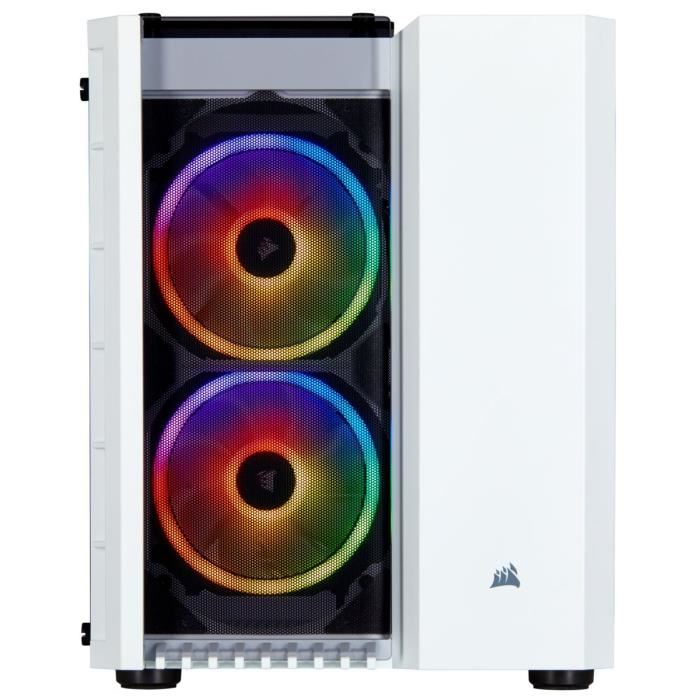 Corsair Boitier Micro Atx En Verre Trempe Crystal Series 280x Rgb Blanc Cc 9011137 Ww