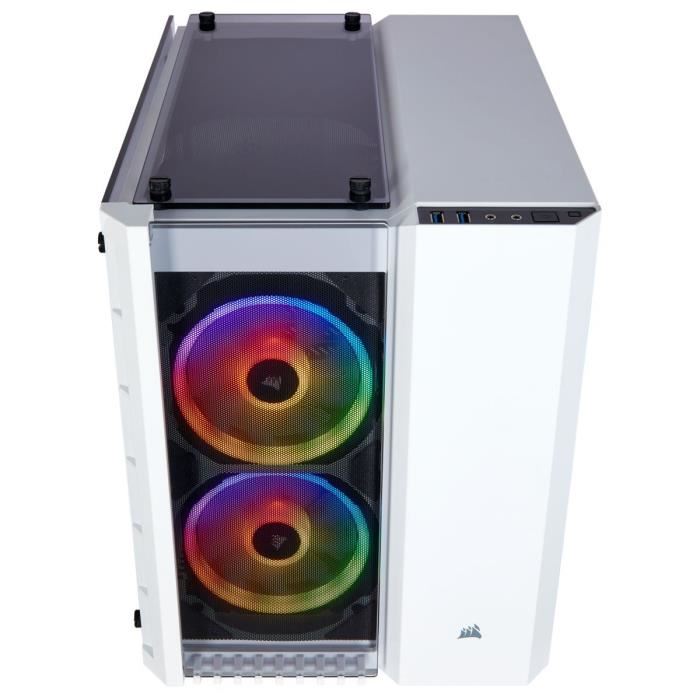 Corsair Boitier Micro Atx En Verre Trempe Crystal Series 280x Rgb Blanc Cc 9011137 Ww