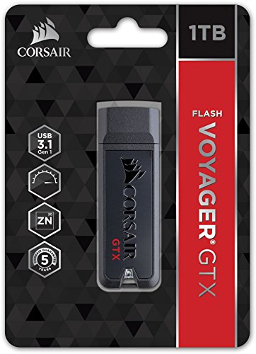 Cle Usb - Corsair - Flash Voyager Gtx - 1000 Go - Usb 3.0 - Casquette - Noir