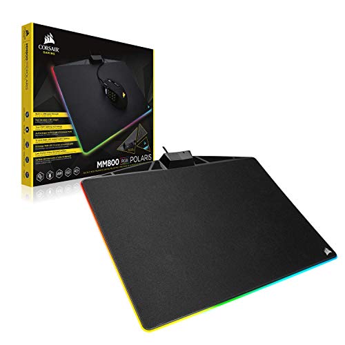 Corsair Tapis De Souris Gamer Rigide Mm800 Rgb Polaris 400mm X 340mm X 35mm Ch 9440020 Eu