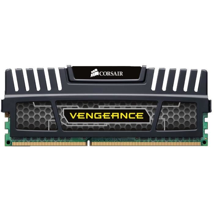 Corsair Memoire Pc Ddr3 - Vengeance Black Heat Spreader - Dimm 8gb - 1600mhz - 10-10-10-27 1.5v (cmz8gx3m1a1600c10)