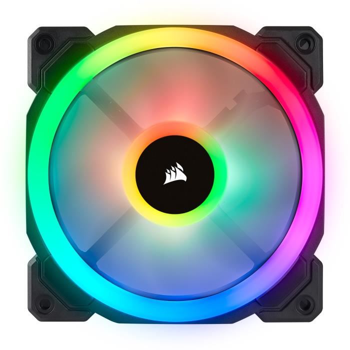 Corsair Ventilateur Ll120 Rgb - Diametre 120mm - Led Rgb - Lightning Node Pro - Triple Pack (co-9050072-ww)