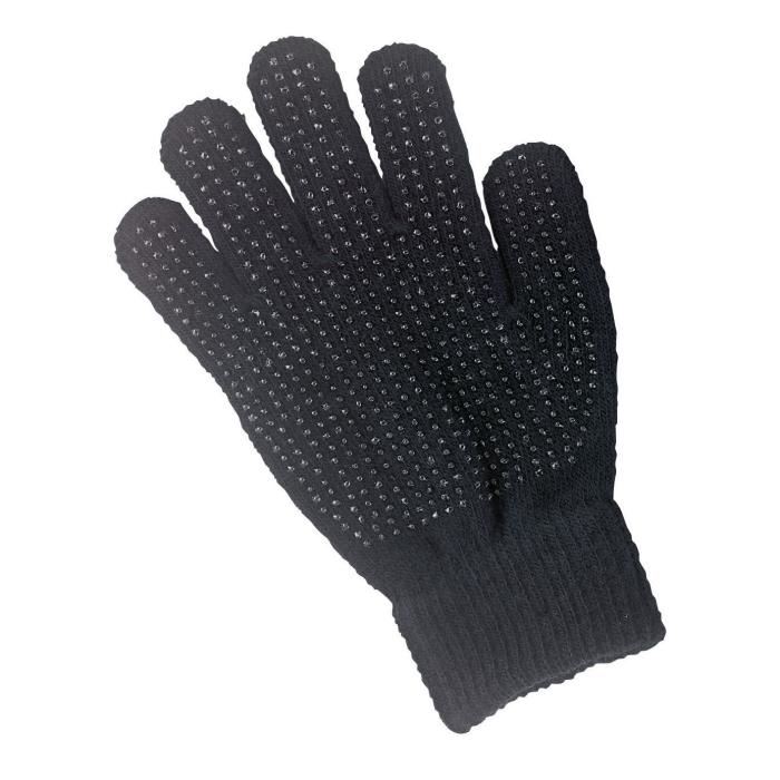 COVALLIERO Gants equitation adulte magic grippy Taille unique Noir