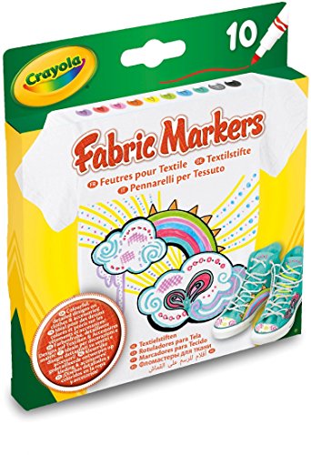 Crayola - Marqueurs Pour Tissu, 10 Piec ...