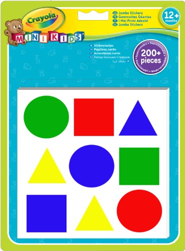 Gommettes Geantes Mini Kids - Crayola - Mixte - A Partir De 4 Ans - Multicolore - 1x19x25cm