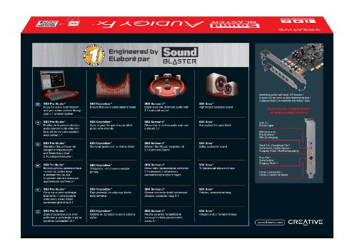 Creative Sound Blaster Audigy Fx Carte Son Interne 5.1 Sbx Prostudio