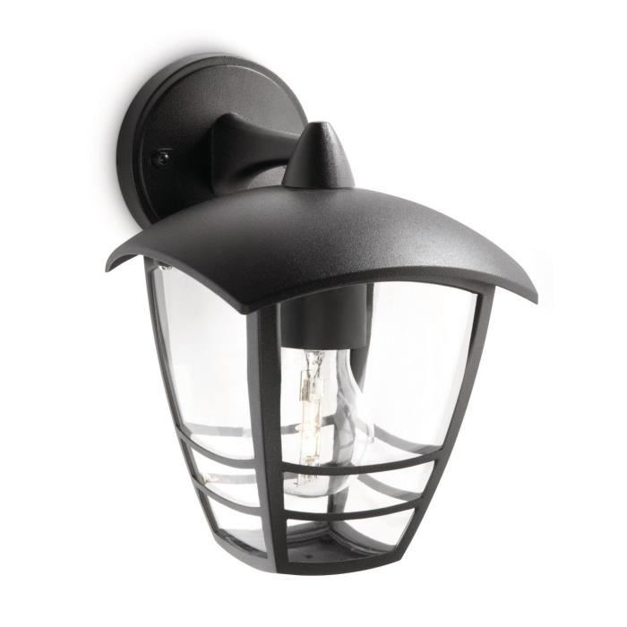 Lanterne Murale Exterieure Philips Creek Aluminium Noir