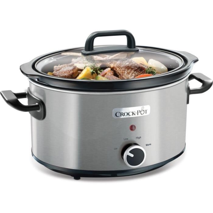 Mijoteur Electrique Crock-pot Csc025x-dim - Capacite 3,5l - Fonction Maintien Au Chaud - Inox