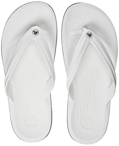 Crocs Mixte Crocband Flip Tongs, Blanc, ...