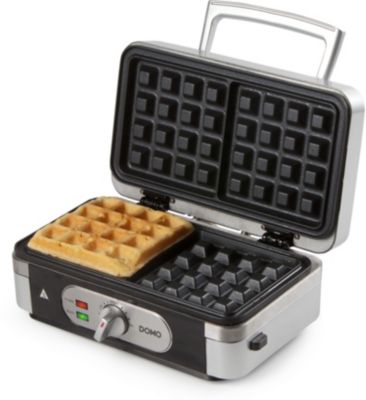 Gaufrier Multifonction Domo Do9136c - Inox - 1000w - 3 Jeux De Plaques