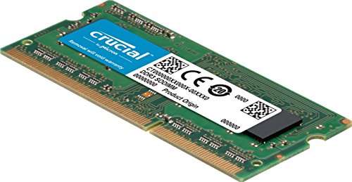 Crucial CT51264BF160B 4Go (DDR3L, 1600 MT/s, PC3L-12800, SODIMM, 204-Pin) Memoir