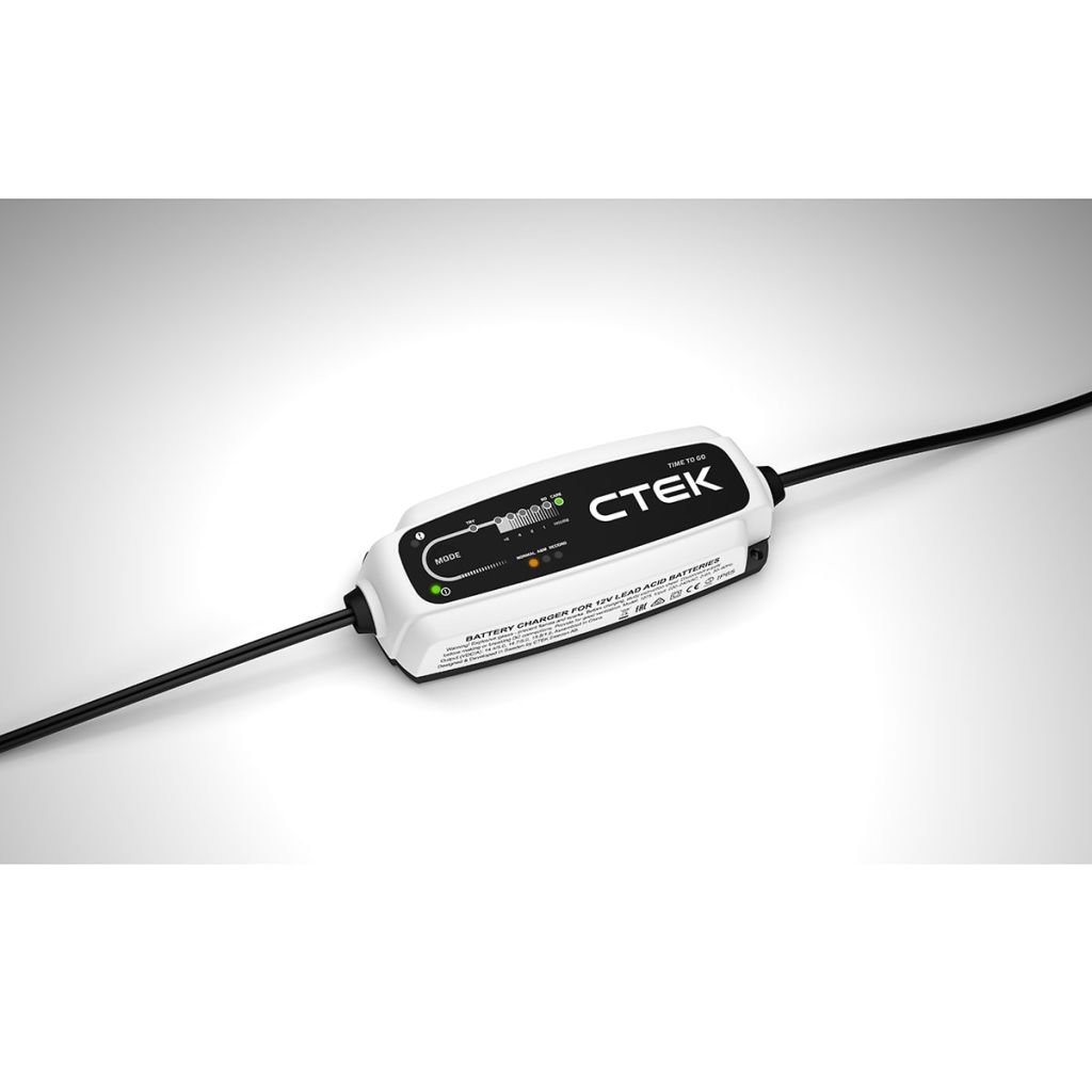 Ctek Ct5 Time To Go - Chargeur De Batterie Et Mainteneur - 8 Phases - 12v 5a