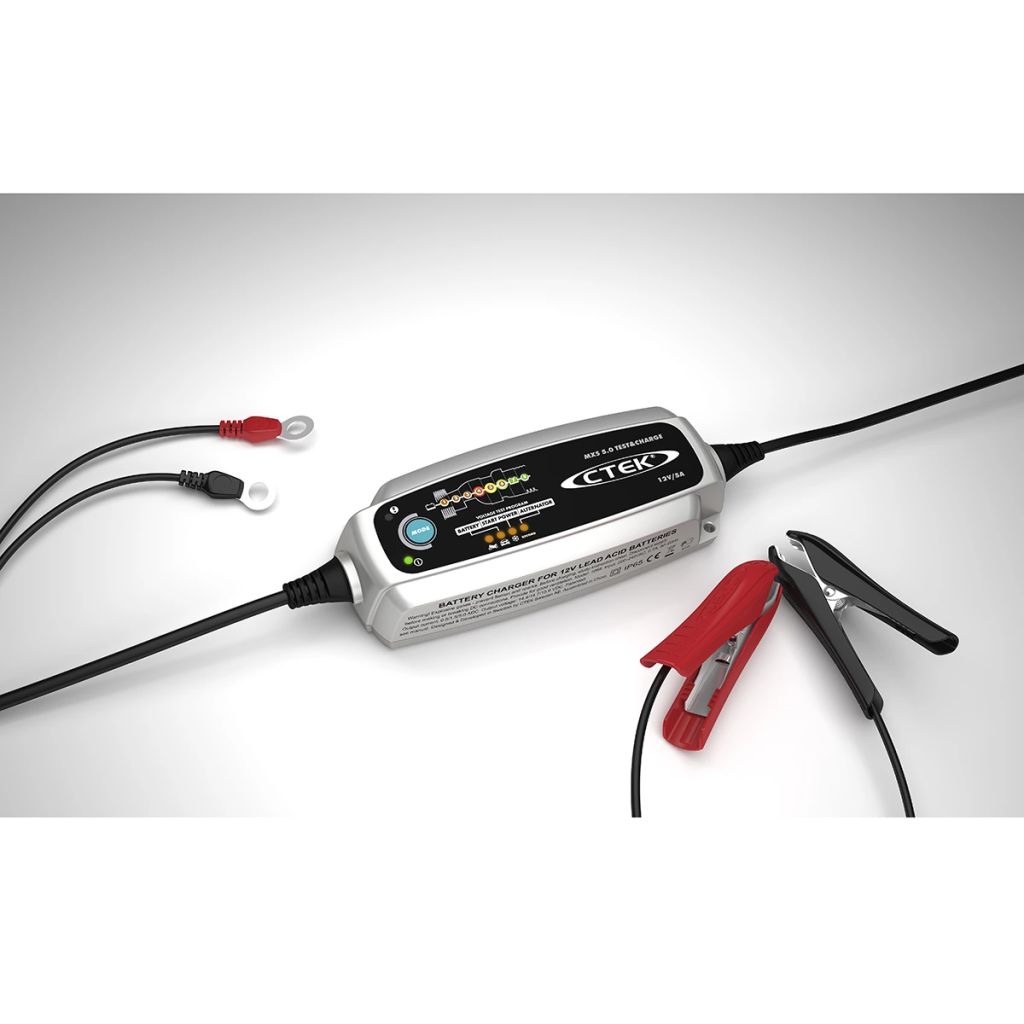 Ctek Mxs 5.0 12v - Chargeur De Batterie Et Mainteneur De Charge Automatique - 8 Etapes - Compensation De Temperature