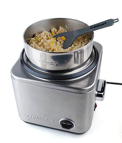 Cuiseur A Riz Et Cereales - Cuisinart - Crc800e - Contenance 1 Kg - Design Compact En Acier Inoxydable