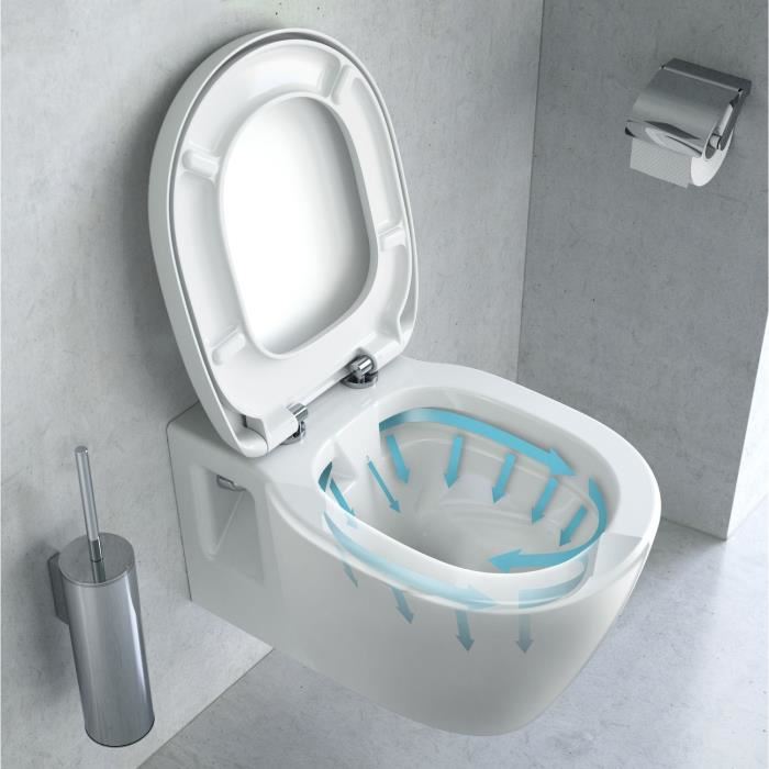 Ideal Standard Wc Suspendu E817401 A Fond Creux Blanc Sans Bride