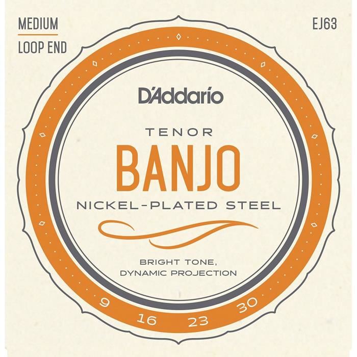 D'addario Ej63 Jeu De Cordes En Nickel Pour Banjo Tenor - 9-16-23-30