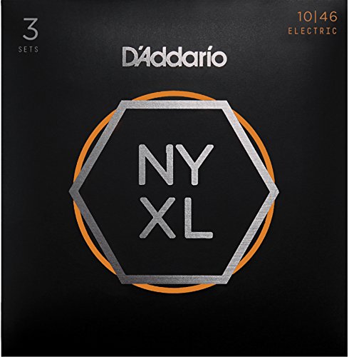 D'addario Nyxl1046-3p, Filet Nickel, Regular Light, 10-46 (3 Jeux) - Jeu Guitare Electrique